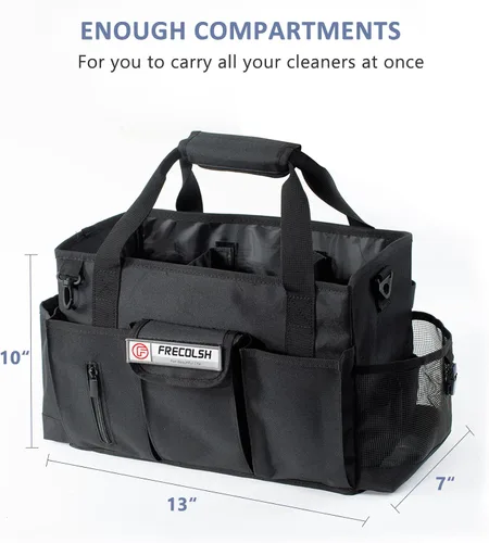 Vista 5 de Organizador de Limpieza para Suministros de Limpieza con Bolsillos para Artículos Esenciales de Limpieza del Hogar, Organizador de Limpieza, Bolsa