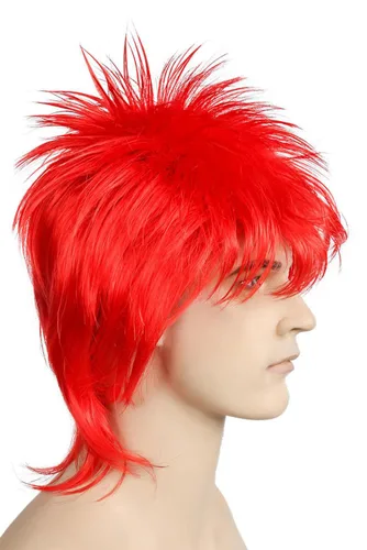 Vista 2 de My Costume Wigs David Bowie para hombre Ziggy Stardust (rojo) talla única para todos