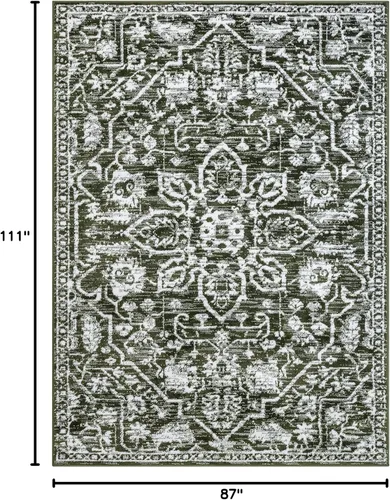 Vista 80 de Well Woven - Alfombra tejida estilo vintage con diseño de medallón, 68 x 120 cm