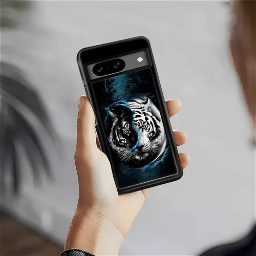 Vista 1830 de Compatible con Google Pixel 4A 5G Mobile Case Creative Acrylic Panel trasero Silicona Protección Grip especialmente diseñado para Google Pixel 4A 5G