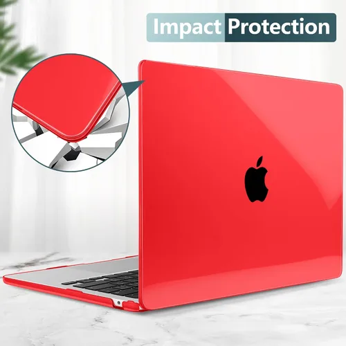 Vista 6 de TWOLSKOO Funda compatible con M4 MacBook Air de 15 pulgadas versión 2025-2023 M4 A3241 M3 A3114 M2 A2941, carcasa rígida de plástico, protector