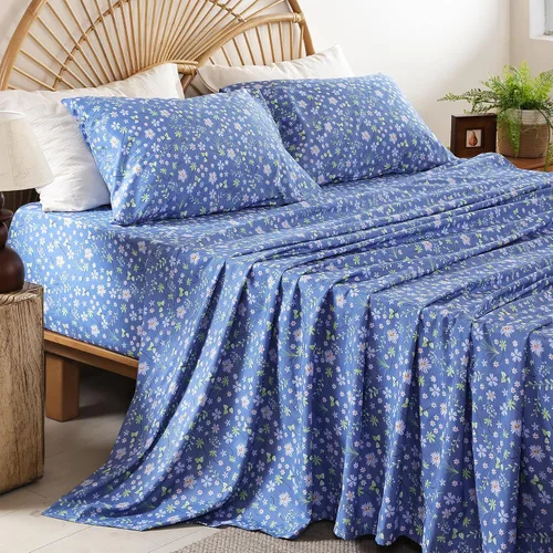 Vista 18 de Whitney Home Textile Juego de Sábanas Twin, Sábanas de Cama de Microfibra Suave de Hotel Tamaño Twin, Bolsillo Extra Profundo, Juego de Sábanas