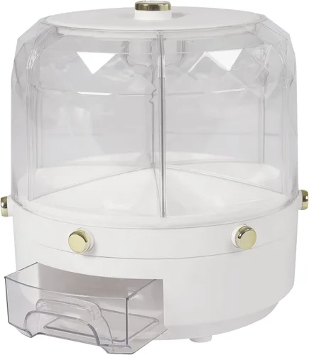 Vista 5 de Dispensador de almacenamiento de granos, dispensador de alimentos secos giratorio de 360°, dispensador de almacenamiento de cereales, contenedor