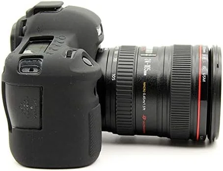 Vista 5 de Funda para Canon EOS 6D, ultrafina, ligera, de goma, suave, de silicona, para Canon EOS 6D (negro)