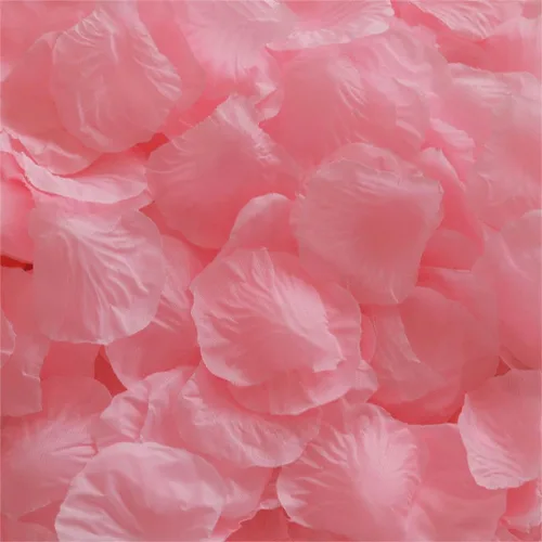 Vista 15 de SITUMEIZI 1500 piezas de pétalos de rosa negros artificiales de seda para decoración de bodas y fiestas