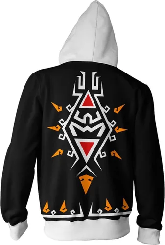 Vista 2 de Cosplay Life Legend of Zelda Breath of The Wild Twilight Princess Kangaroo Pocket Cosplay Sudaderas - Suéteres unisex