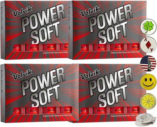 Vista 7 de Volvik Power Soft Explosive Ball Speed Golf Balls Set de regalo de 4 docenas