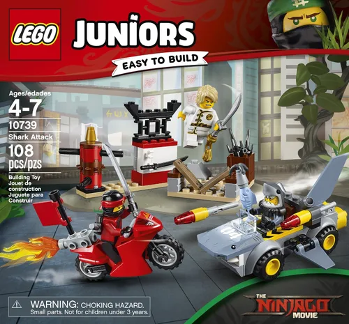 Vista 2 de LEGO Juniors Shark Attack 10739 Kit de construcción (108 piezas)