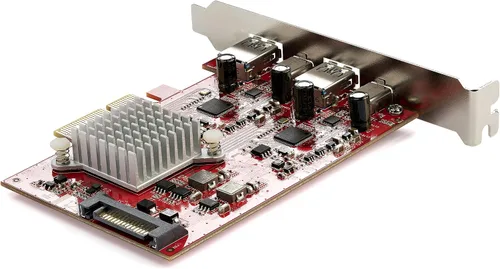 Vista 2 de StarTech Tarjeta PCIe USB de 4 puertos, 10 Gbps, perfil completo, TAA (PEXUSB312A2C2V)