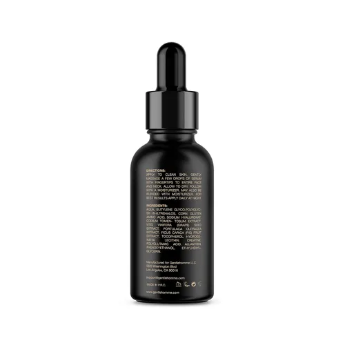 Vista 9 de Gentlehomme - Suero facial de ácido hialurónico - Suero facial para hombre - Con 3% de ácido hialurónico y vitamina E - Ayuda a hidratar