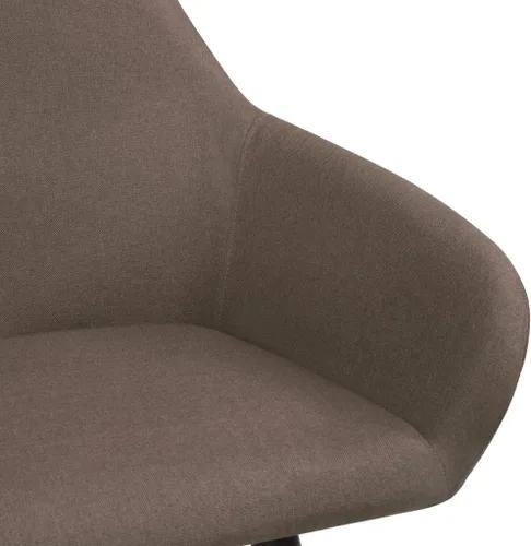 Vista 4 de Modern Dining Chairs for Dining Room, Brown Fabric Upholstered Kitchen Chairs, Solid Wood Legs, Easy Assembly