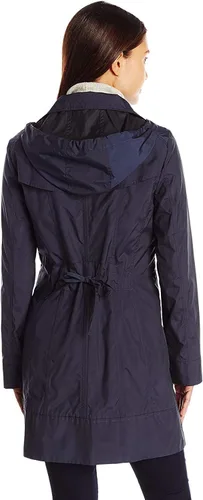 Vista 2 de Cole Haan Chaqueta impermeable con capucha para mujer con lazo