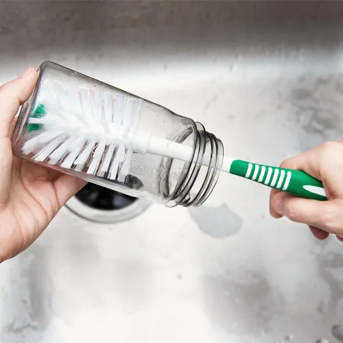 Vista 7 de Libman - Kit de cepillo para botellas y platos, cepillos de limpieza para uso en cocina, cepillo para pajilla, cepillos para fregar platos, cepillo