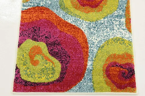 Vista 7 de Unique Loom colección Lyon - Alfombra abstracta y moderna