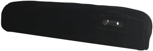 Vista 5 de Bolsa de viaje para reloj de pulsera, organizador de joyas, bolsa portátil de terciopelo negro y gris con inserto de rollo extraíble