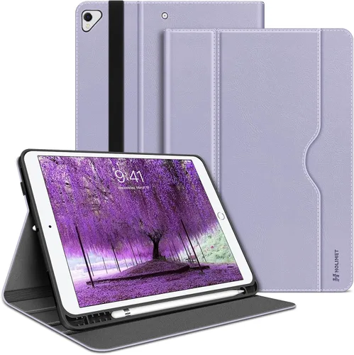 Vista 9 de H HOLIMET Funda para iPad Air de 3ª generación/iPad Pro de 10.5 pulgadas con soporte para lápiz, soporte de TPU suave, funda inteligente con función