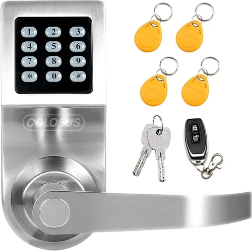 Vista 6 de Colosus Cerradura Digital Electrónica de Confianza sin Llave para Puerta, Teclado – Seguridad Smartcode, Otorgar y Controlar Acceso para Hogar