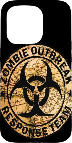 Vista 14 de iPhone 16 Funny Halloween Apocalypse Outbreak Zombie Response Team Case