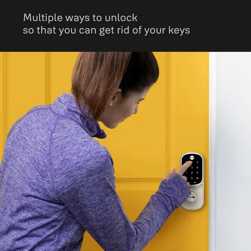 Vista 5 de Yale Assure Lever - Manija de puerta con teclado (para puertas sin pestillo) - Entrada sin llave con desbloqueo por código PIN y bloqueo de un toque