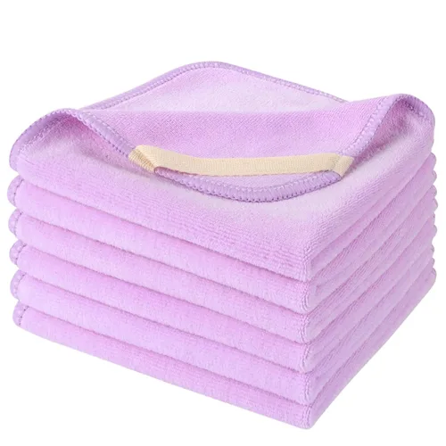 Vista 19 de SINLAND Paños faciales de microfibra de secado rápido toallita de lavado de 8 x 8 pulgadas paño de lavado facial absorbente suave paños removedores