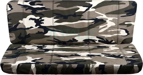 Vista 11 de Totally Covers Fundas de asiento compatibles con camuflaje para camioneta Ford F-150 F-250 F-350 (asiento trasero banco sólido) con/sin respaldo