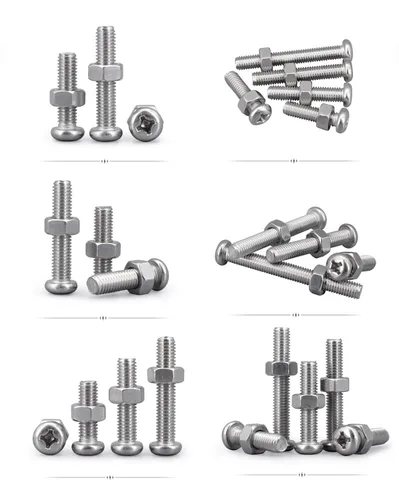 Vista 2 de Kit surtido de tornillos de máquina Phillips de acero inoxidable M2 M2.5 M3, 480 unidades, 12 tamaños