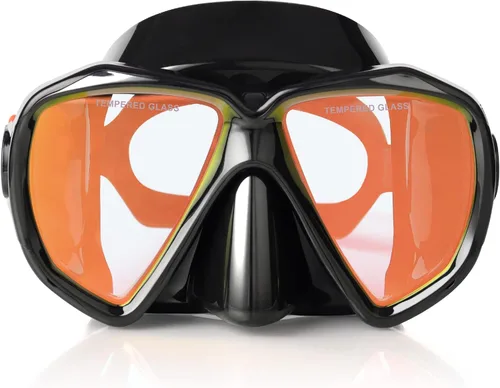 Vista 21 de Máscara de buceo panorámica HD para natación, gafas de buceo antivaho, máscara de buceo de vidrio templado, gafas de natación para adultos y jóvenes