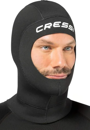 Vista 2 de Capucha de buceo unisex de neopreno para adultos, 0.197 in de grosor, buceo, esnórquel, surf, capucha individual: diseñada en Italia por Cressi