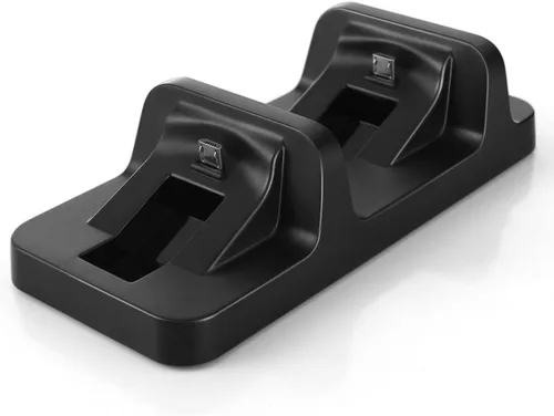 Vista 7 de TNP PS4 Stand + Controller Charger + Game Storage Organizer - Vertical Dock Charge Charging Station for DualShock Controller, Bluray Game Case