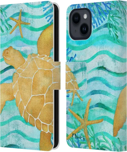 Vista 12 de Head Case Designs Funda de piel con licencia oficial de Paul Brent Agate Mermaid Coastal para iPhone 15