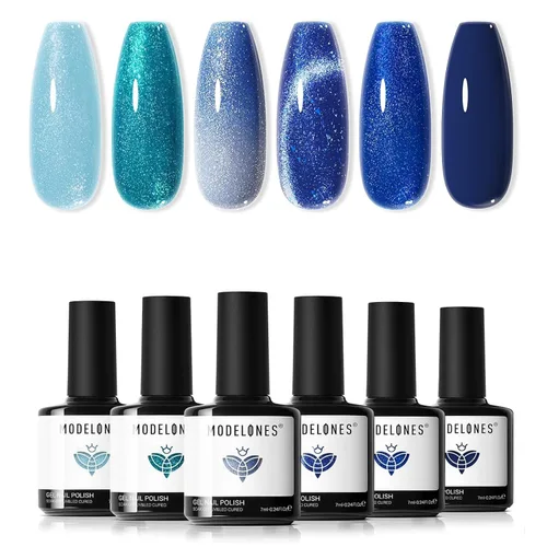 Vista 37 de Modelones - Juego de esmaltes de gel transparente, capa base de gel superior, sin limpieza, 0.5 onzas líquidas Un conjunto claro