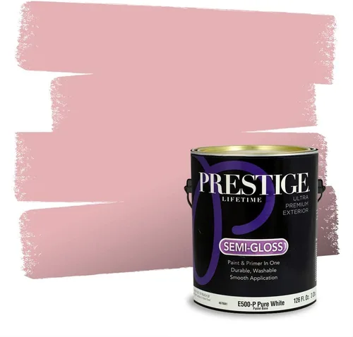 Vista 359 de Prestige Paints Pintura exterior e imprimación en uno, 1 galón, plano, coincidencia comparable de Valspar* Amber Rose*