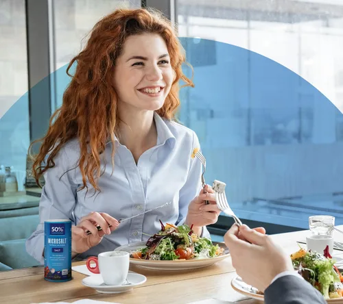 Vista 8 de Microsalt 50 % menos de sal de sodio, sustituto de sal regular, sal de condimento para cocinar, condimentar y hornear, sabor completo, menos sodio