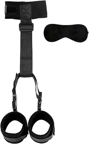 Vista 2 de Correas de cama sexual, cuerdas y cordones para adultos, juguetes sexuales, puños para piernas, tobilleras, muñequeras, kits de bonage, esposas
