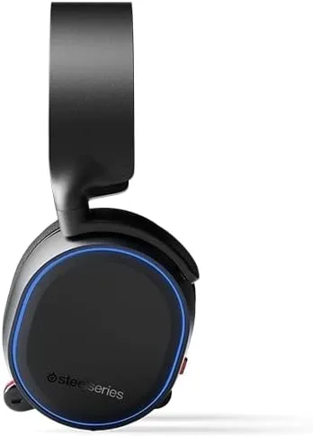 Vista 3 de SteelSeries Arctis 5 Gaming Headset - RGB Illumination - DTS Headphone X v2.0 Surround for PC and PlayStation 5, PS4 - Black