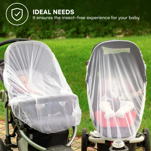 Vista 4 de Enovoe Mosquitera para cochecito, moisés, cuna, cubierta de mosquitera azul para bebés, para corrales, Pack N Plays, Mini cuna