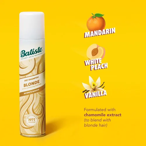 Vista 2 de Batiste Champú seco, rubio brillante, 6.73 onzas líquidas (paquete de 3)