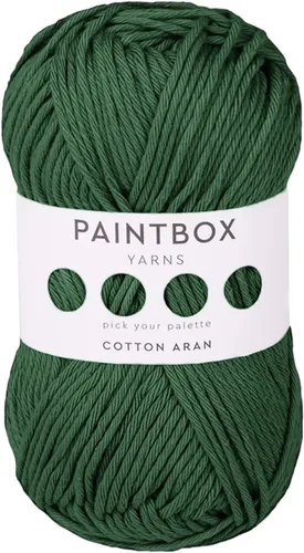 Vista 52 de Paintbox Yarns 100% algodón Aran, 50 g (1.76 oz), 85 m (93 yardas) - Lana blanca en cartón para crochet, tejer - Suave, ligera para suéter, ropa