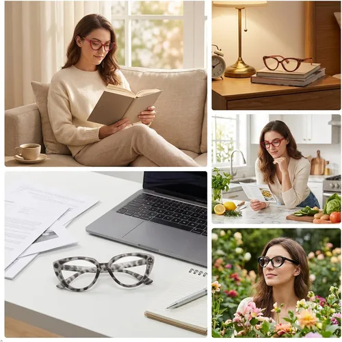 Vista 9 de Eyekepper Paquete de 5 lentes de lectura para mujeres lectores de ojo de gato