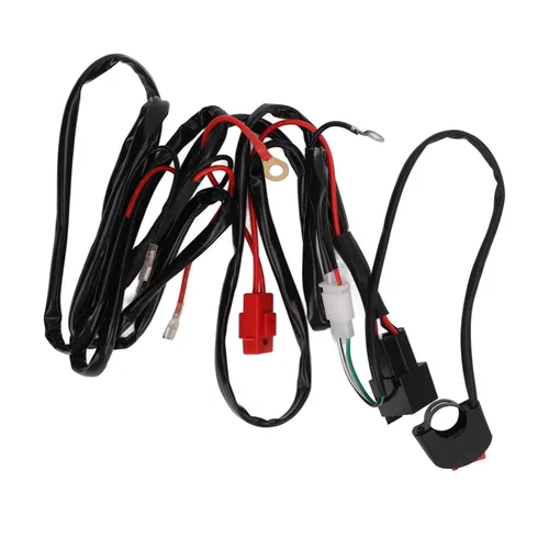 Vista 9 de Kit de arnés de cableado con interruptor de luz LED para motocicleta, arnés de relé resistente de 12 V 40 A compatible con 9 motos de cross de 32 V