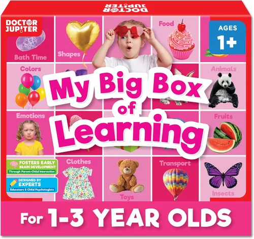 Vista 10 de Doctor Jupiter Mi gran caja de aprendizaje Juguetes para niños pequeños de 1-2-3 años Actividades educativas y de aprendizaje para niños y niñas