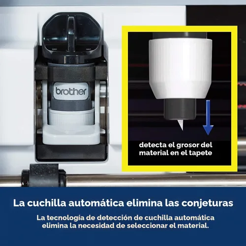 Vista 4 de Brother Máquina de corte de bricolaje SDX125e, ScanNCut + alfombrillas + cuchillas