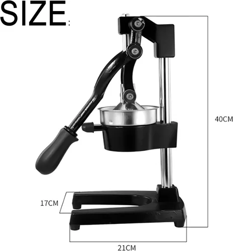 Vista 7 de Exprimidor manual profesional de limón, exprimidor manual comercial de prensa de frutas, sin pelar, sin necesidad de añadir agua, fácil operación