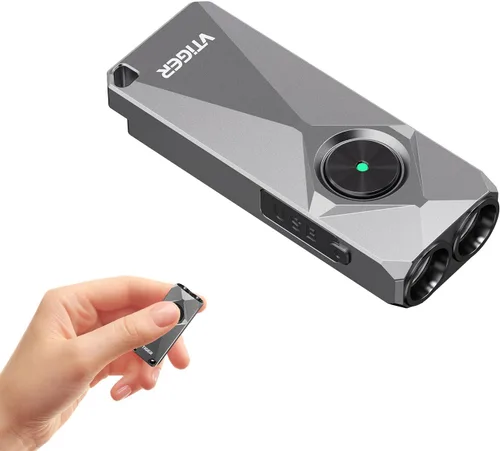 Vista 7 de VTIGER K1 - Llavero de 800 lúmenes altos, pequeña linterna recargable EDC para llavero, linterna pequeña LED compacta con magnética, mini luces