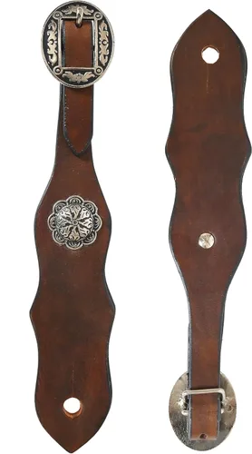 Vista 7 de HILASON Western Horse Tack Quick Change Buckle Slobber Straps Marrón