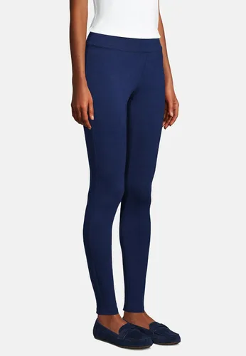 Vista 4 de Lands' End Leggings de punto de tiro medio con estrellas de mar para mujer