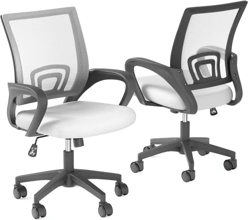 Vista 11 de OS MOTOR Silla de oficina en casa, silla de escritorio ergonómica de malla Negro