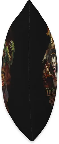 Vista 2 de Halloween Horror Nights HHN - Almohada universal de monstruos, 16 x 16, multicolor