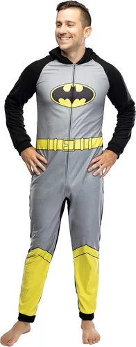 Vista 3 de DC Comics Liga de la Justicia Superhéroe Pijamas Familiares a Juego Union Suit Para Hombres, Mujeres, Niñas, Niños y Mascotas