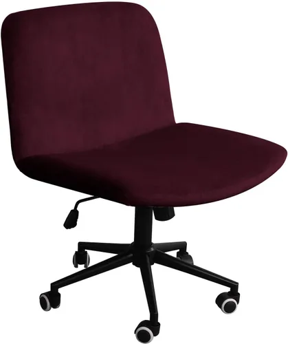 Vista 8 de NICEEC Funda para silla cruzada sin brazos, para oficina, dormitorio, escritorio, tocador, computadora, respaldo medio, asiento ancho sin protector